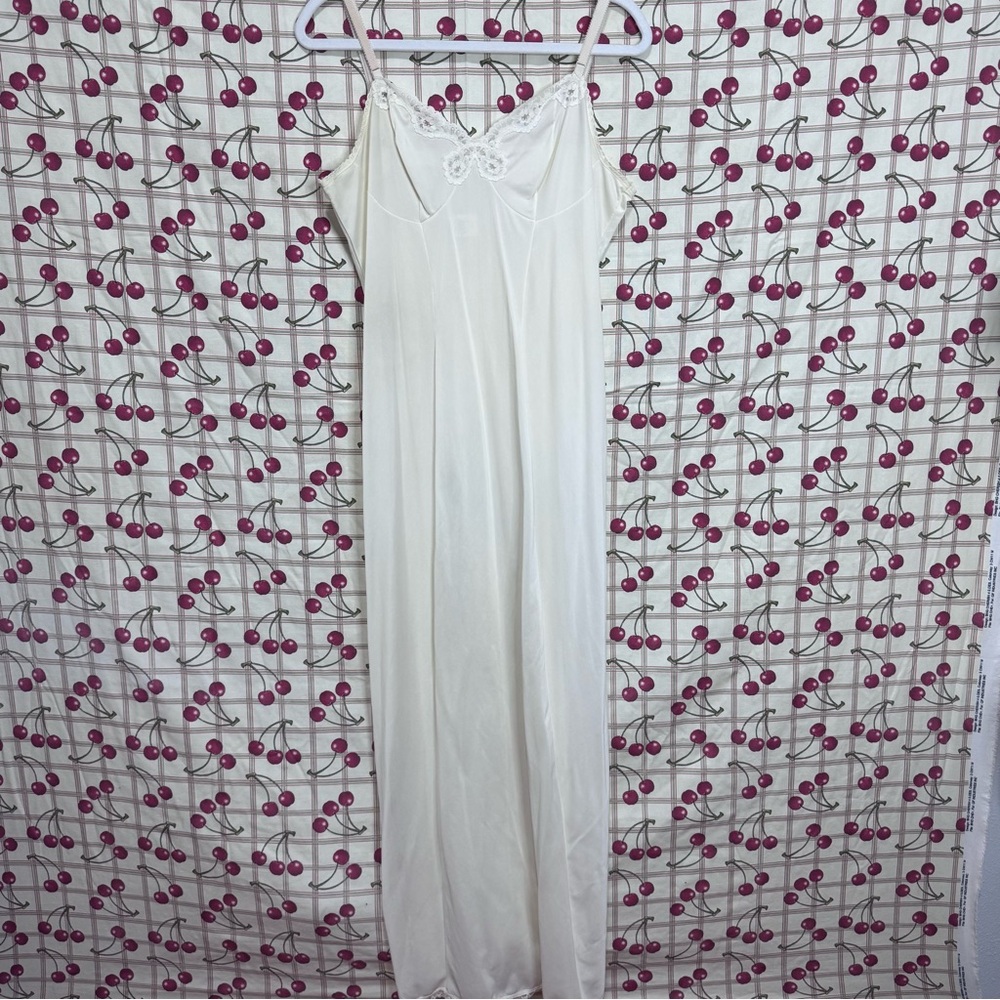 Vintage Gaymode JC Penney Cream Maxi Slip